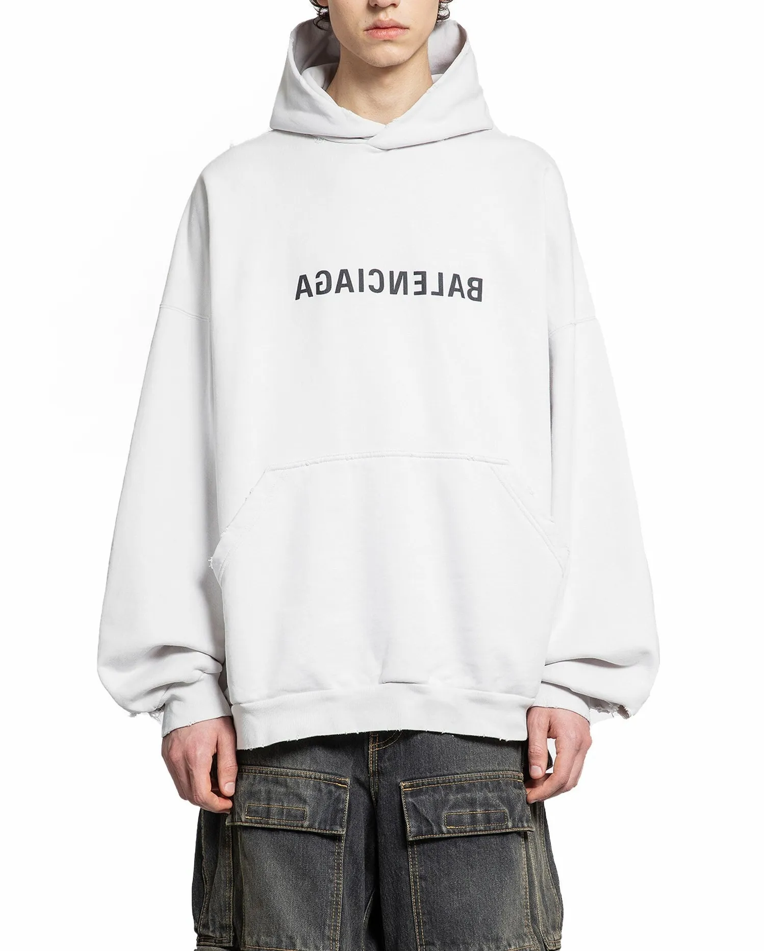 BALENCIAGA  |Long Sleeves Cotton Logo Hoodies & Sweatshirts