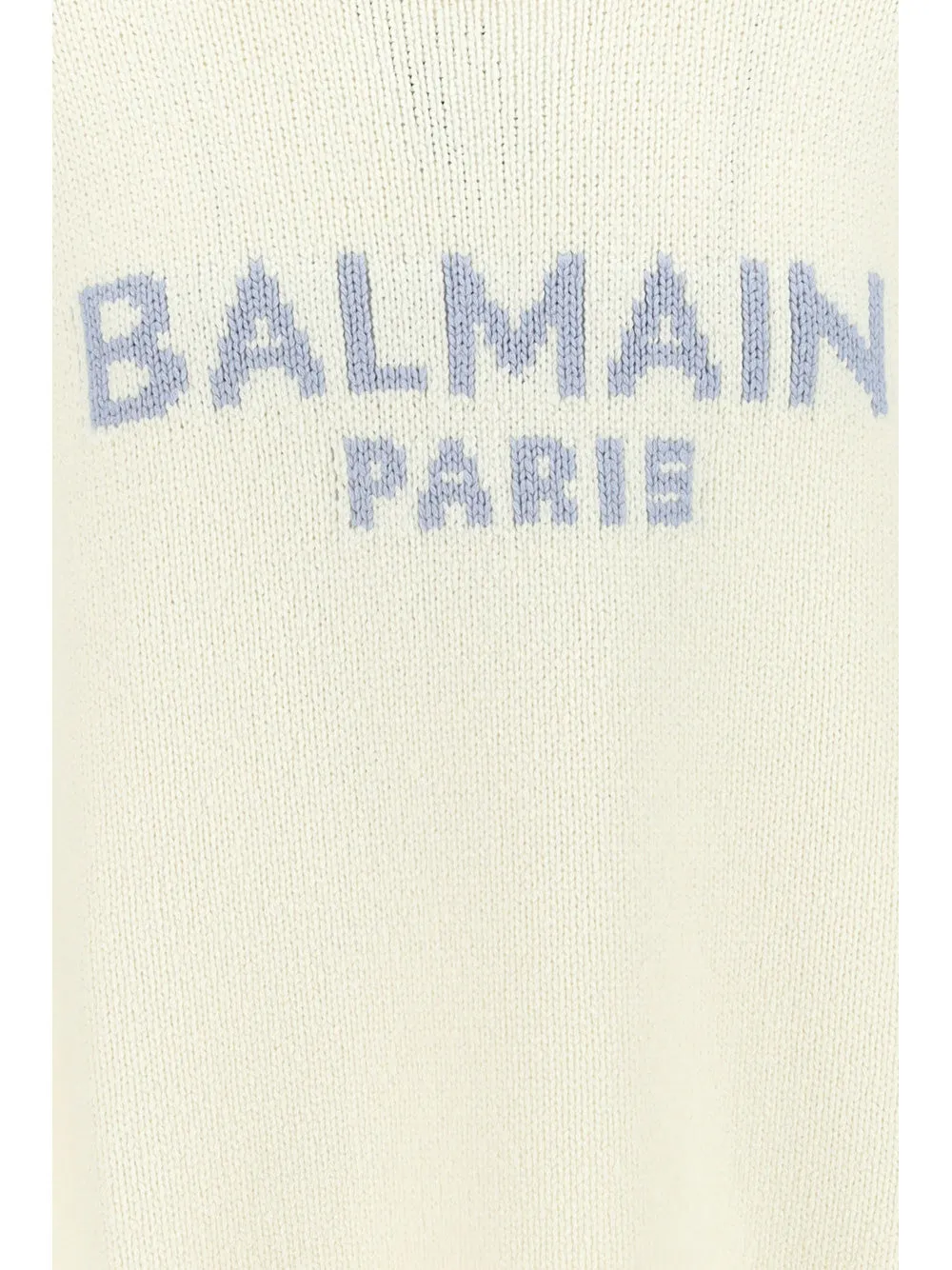 Balmain Logo Intarsia Knit Jumper