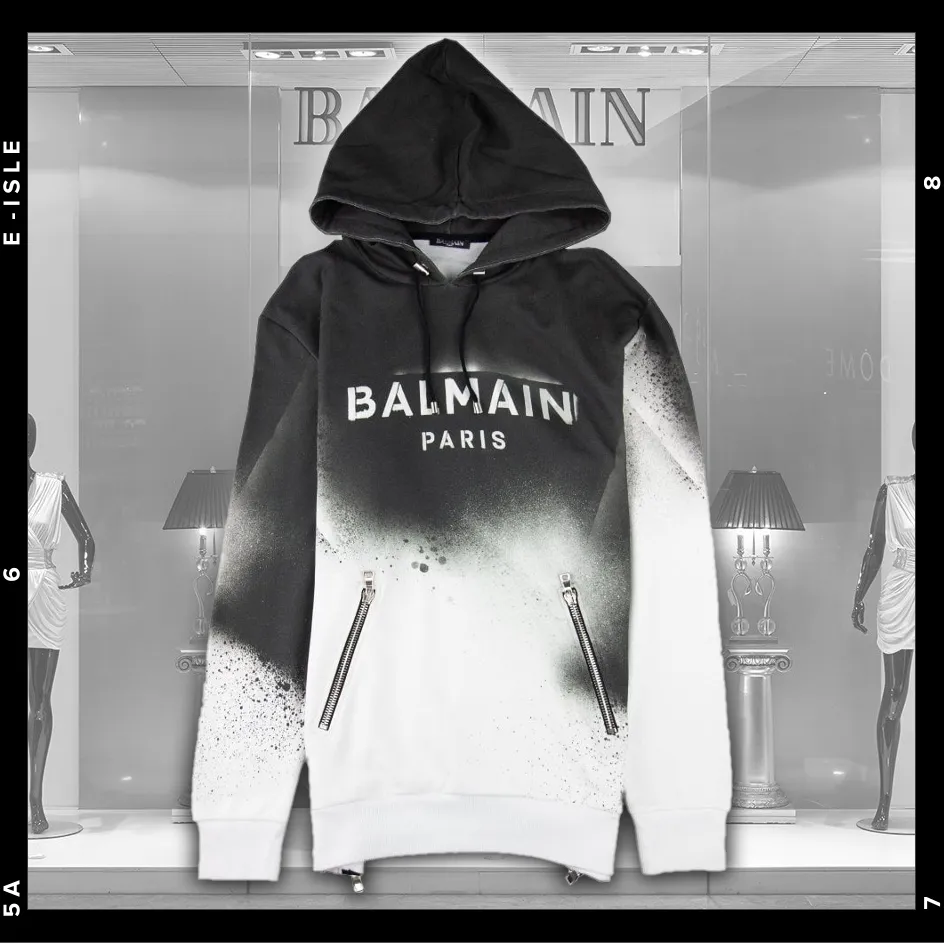 BALMAIN  |Long Sleeves Cotton Logo Luxury Hoodies