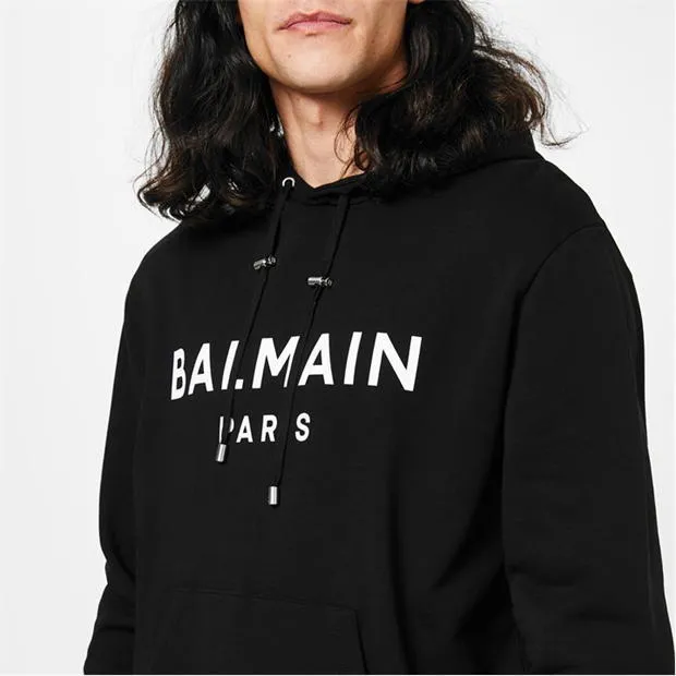 BALMAIN  |Unisex Plain Cotton Logo Luxury Hoodies