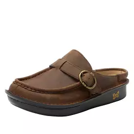 Brigid Oiled Brown Clog