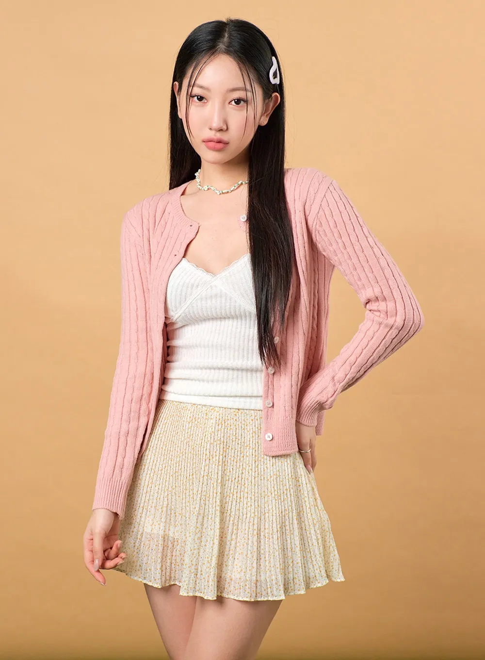 Cable Knit Cardigan IJ430