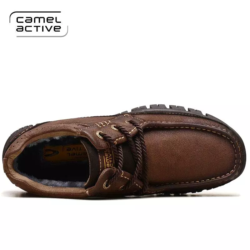 Camel Active New Hiking Shoes Men Cow Leather High Top Trekking Boots Sport Climbing Mountain Shoes Outdoor Walking