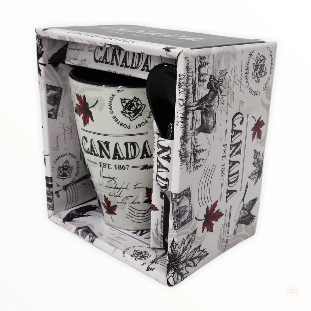 Canada colurfull scene expresso mug.