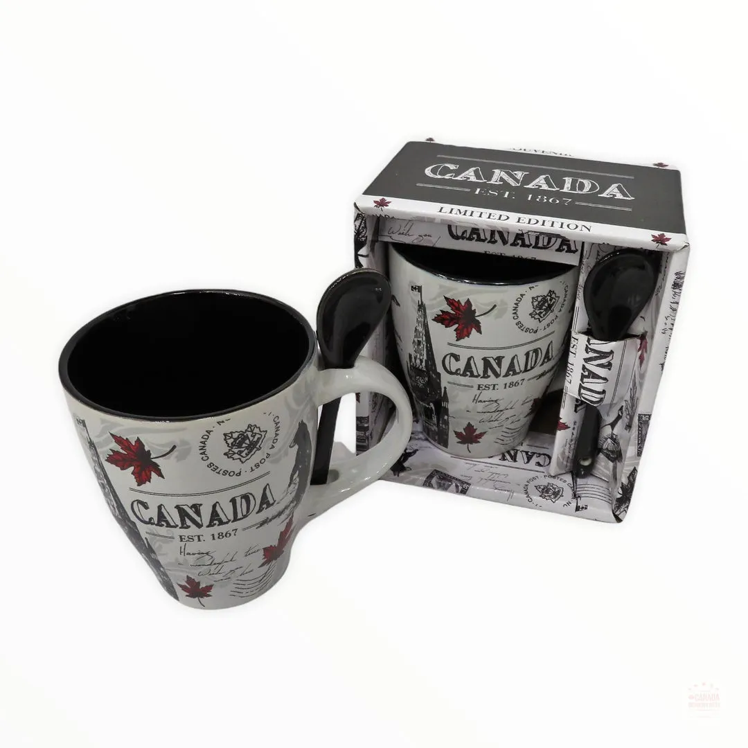 Canada colurfull scene expresso mug.