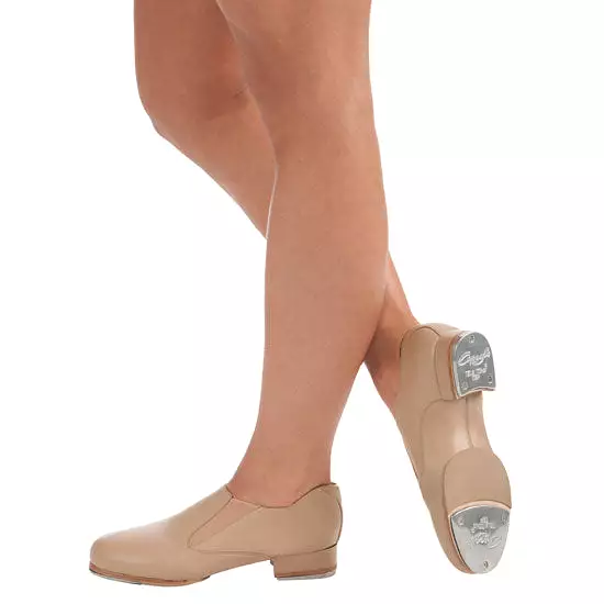 Capezio Adult Riff Slip-On Tap Shoes - Caramel