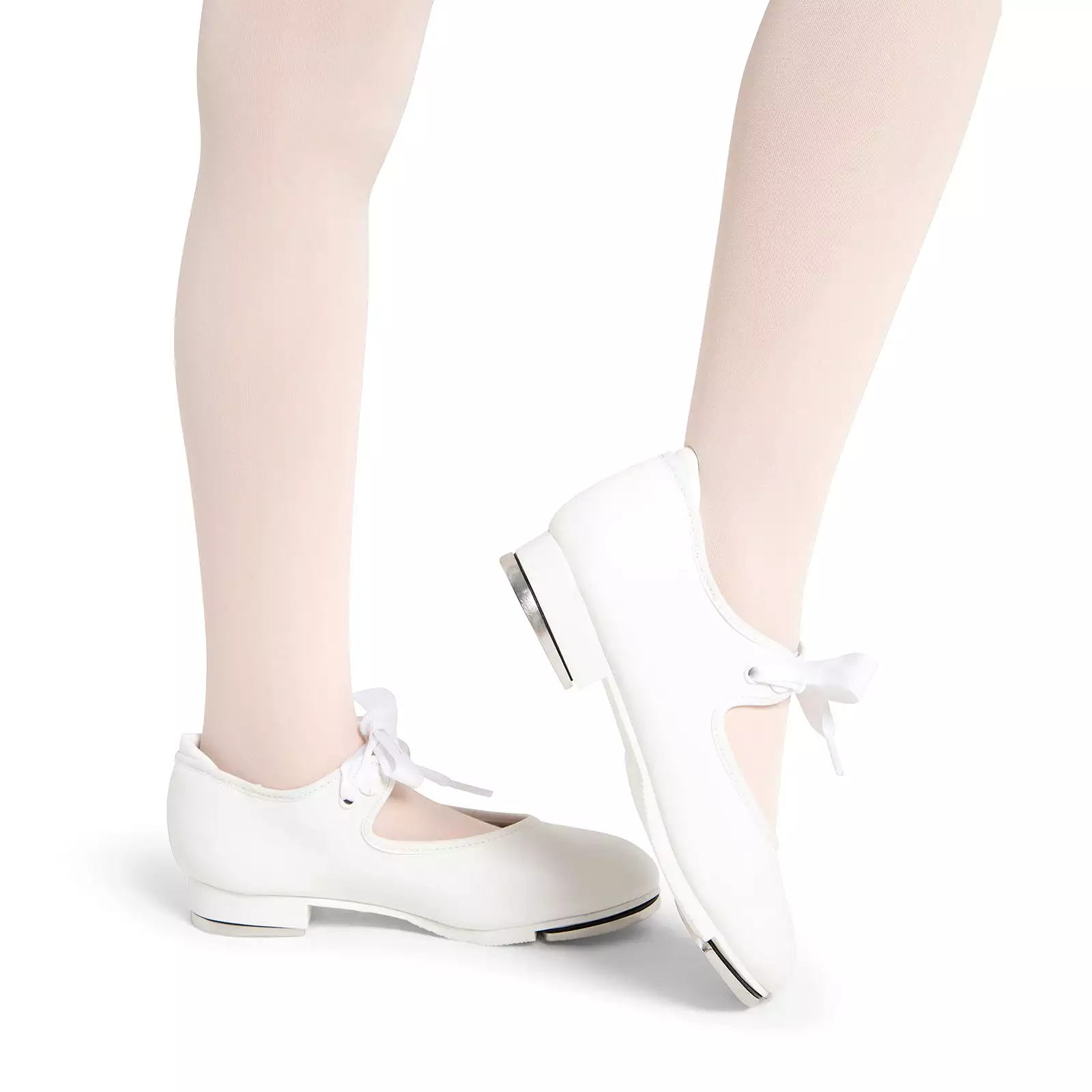 Capezio Child's Shuffle Tap Tap Shoes - White