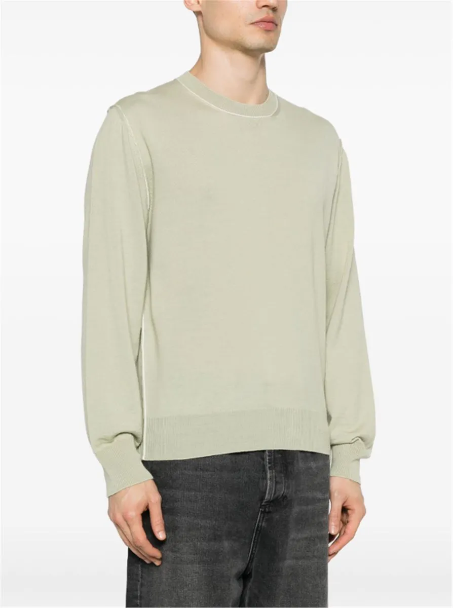 CONTRASTING-SEAM JUMPER