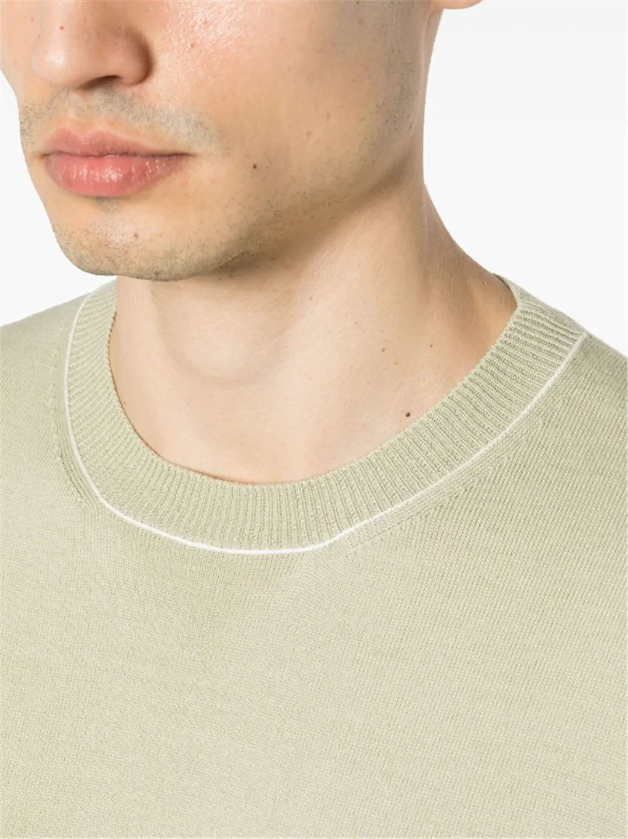 CONTRASTING-SEAM JUMPER