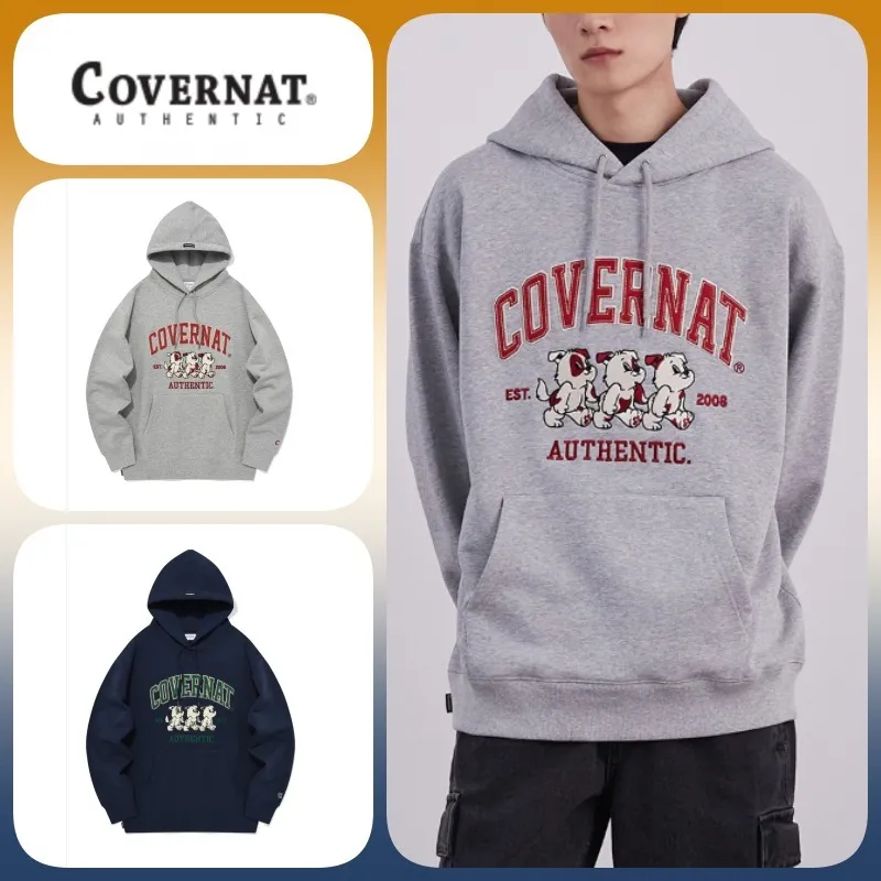 COVERNAT  |Long Sleeves Cotton Hoodies