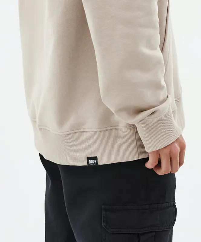 DOPE  |Long Sleeves Plain Cotton Logo Hoodies