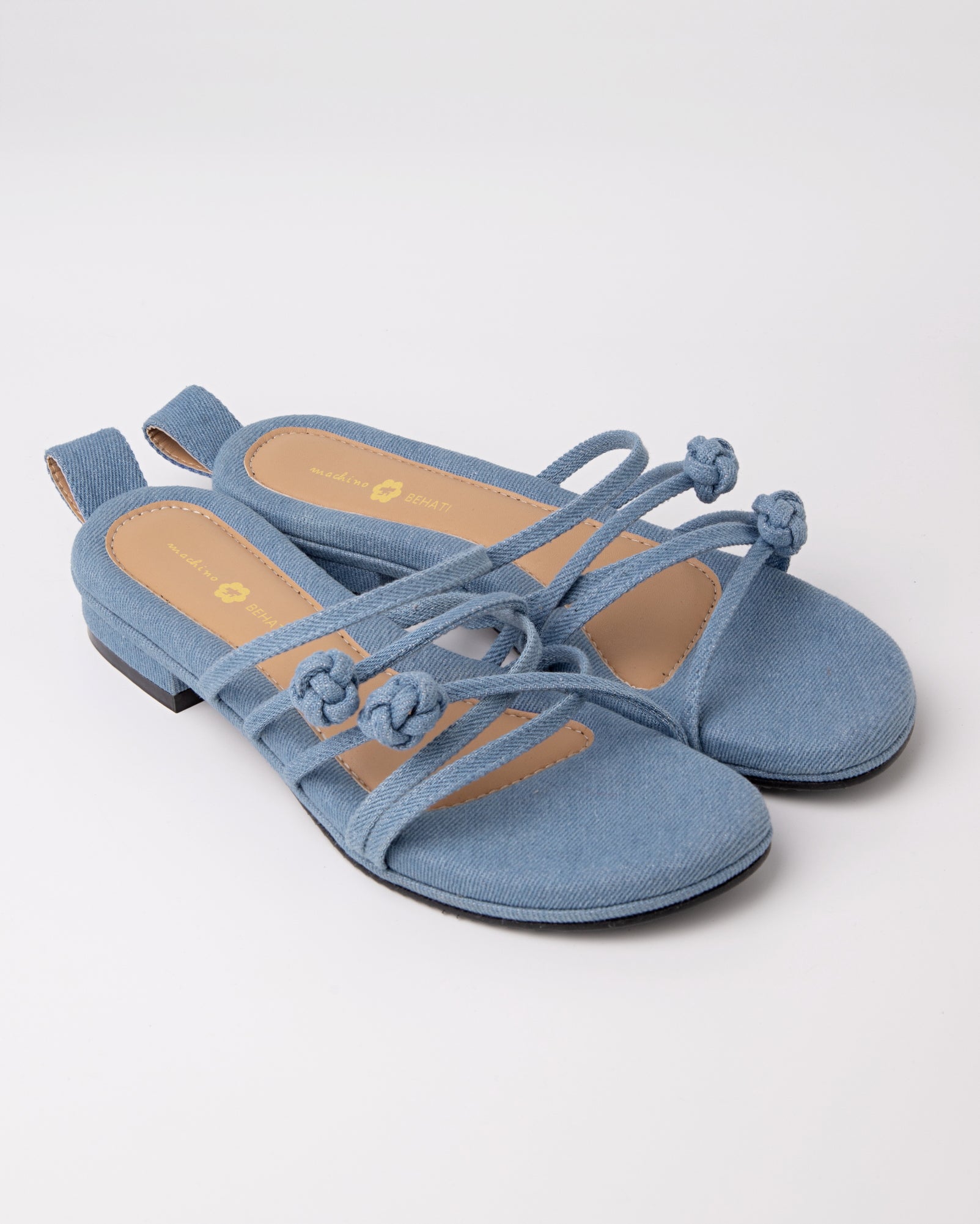 Double Chinese Knot Flats (Light Denim)