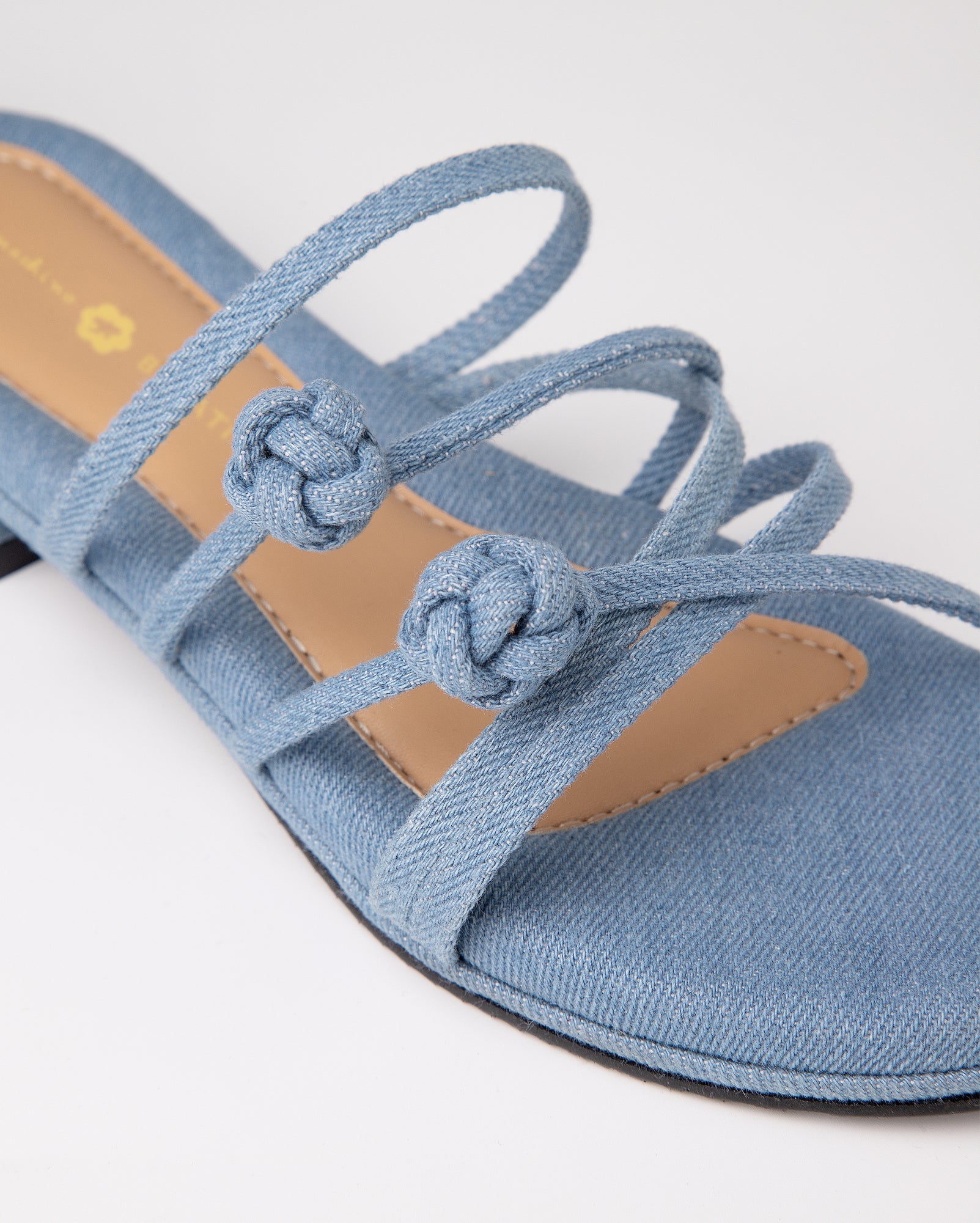 Double Chinese Knot Flats (Light Denim)