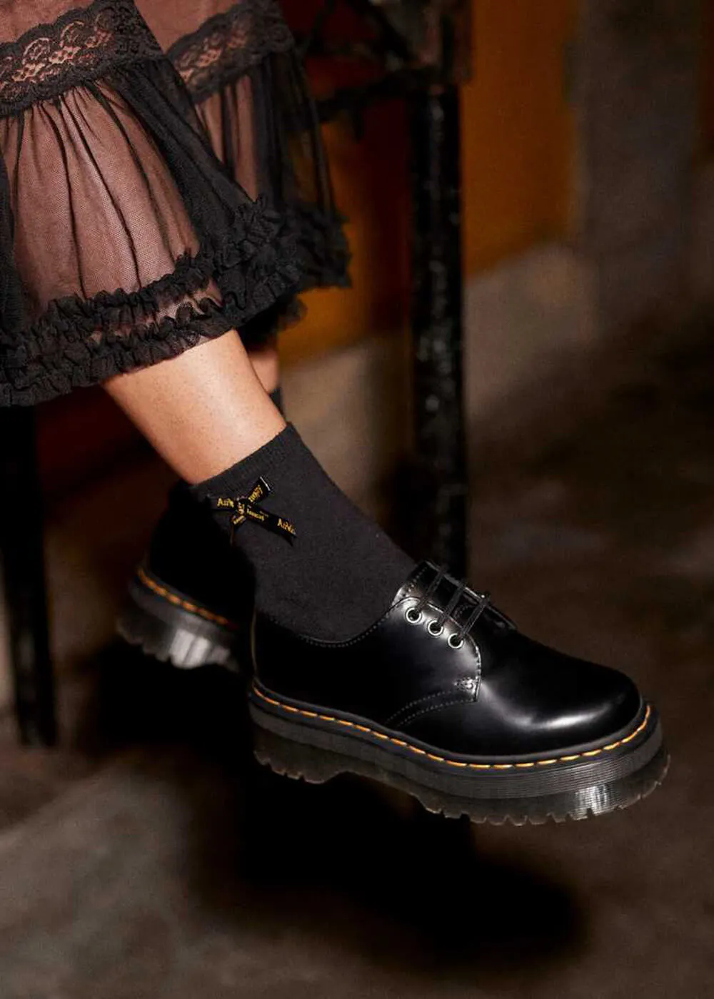 Dr. Martens Bow Socks Black