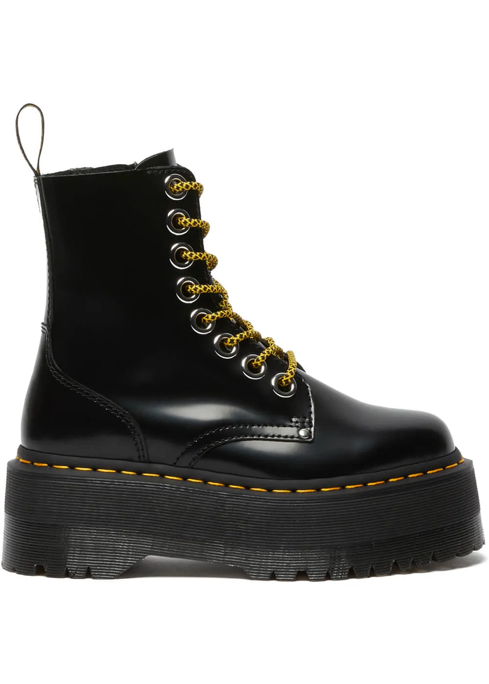 Dr. Martens Jadon Max Buttero Leather Platform Boots Black