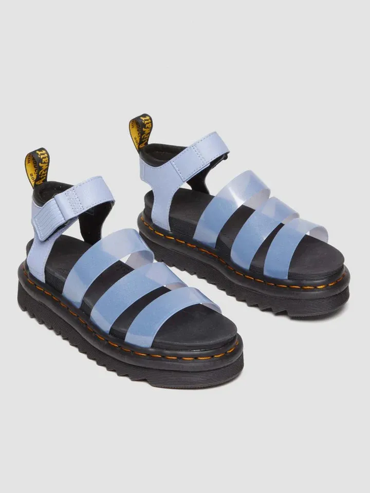 Dr Martens - Women's Blaire Glitter TPU Jelly Zen Blue Sandals