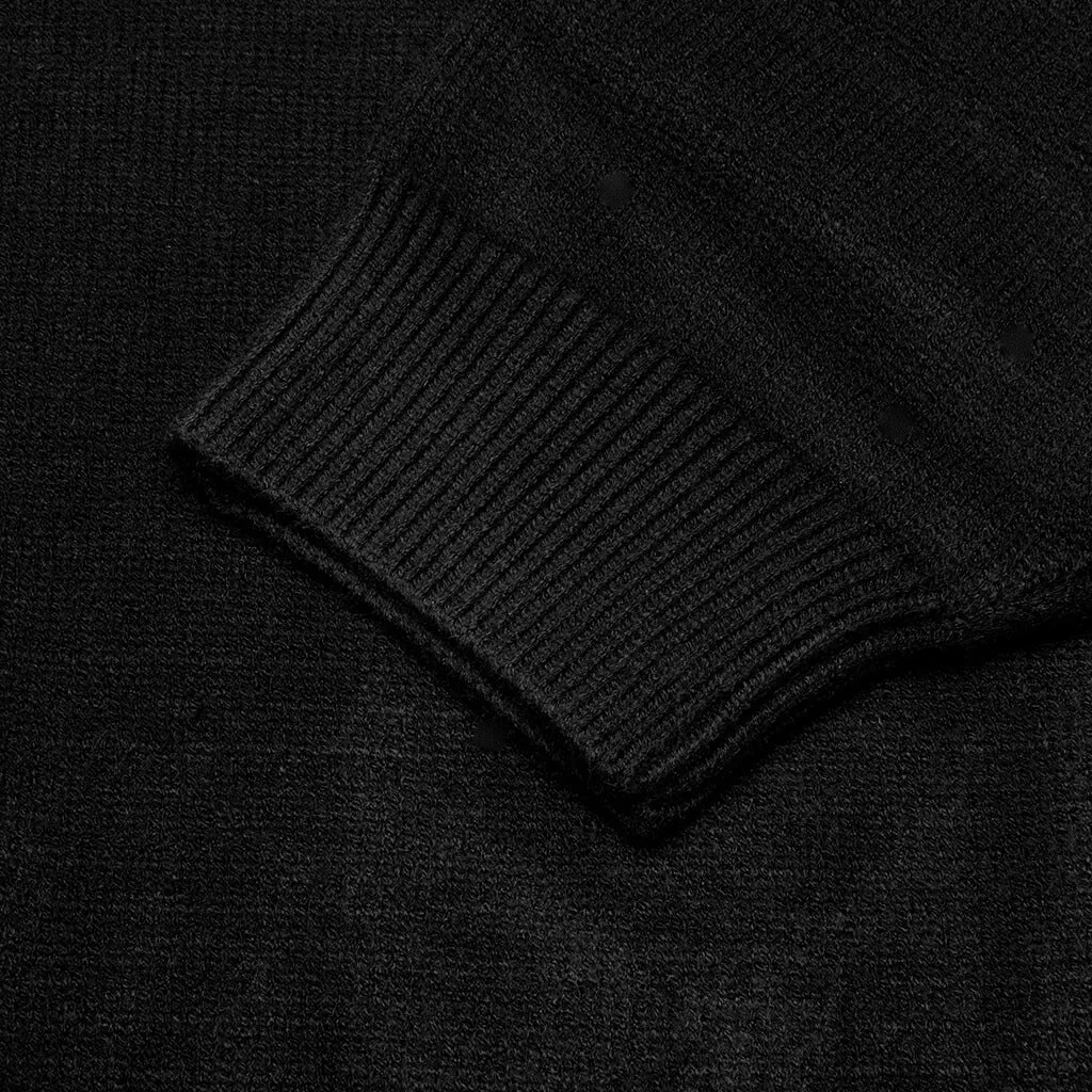 Essentials Knit Polo - Jet Black