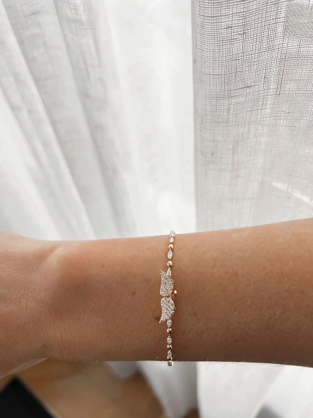 Estrid's Diamond Angel Bracelet (Custom Work)