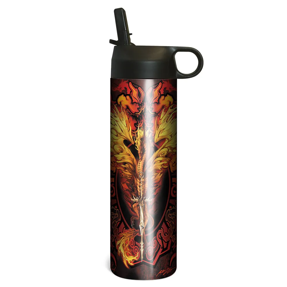 Flame Blade Dragon Water Bottle