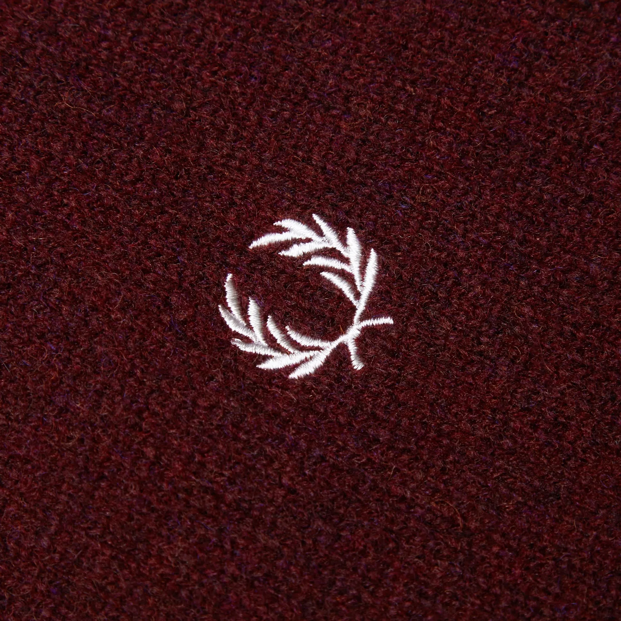 Fred Perry Shetland Wool CardiganMahogany