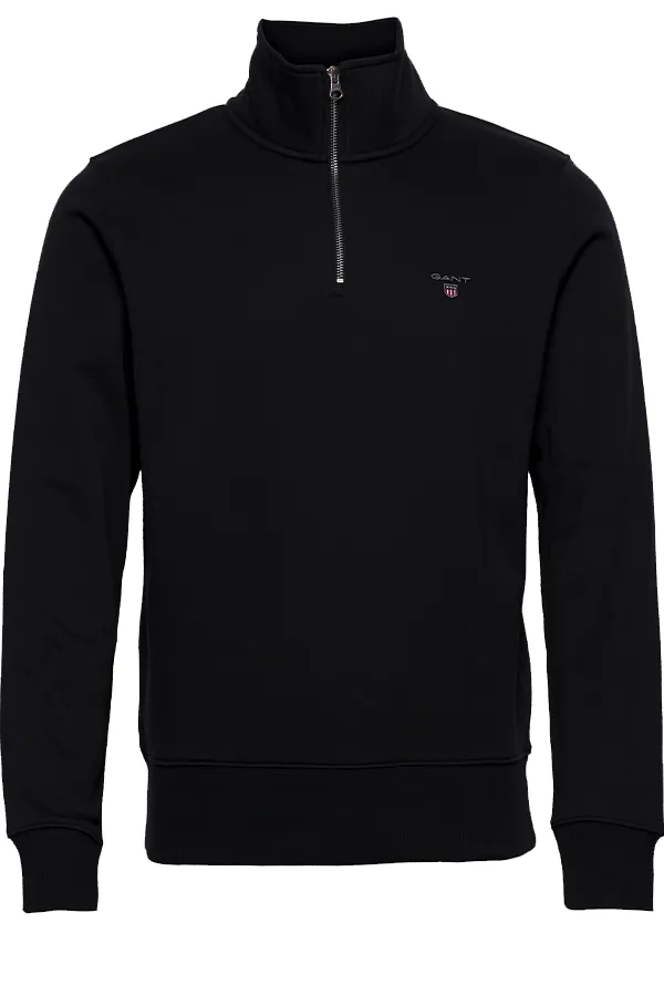 GANT 1/4 Zip Regular Black