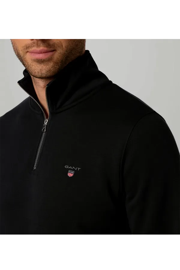 GANT 1/4 Zip Regular Black