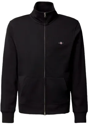 GANT Zip Cardigan Regular Black