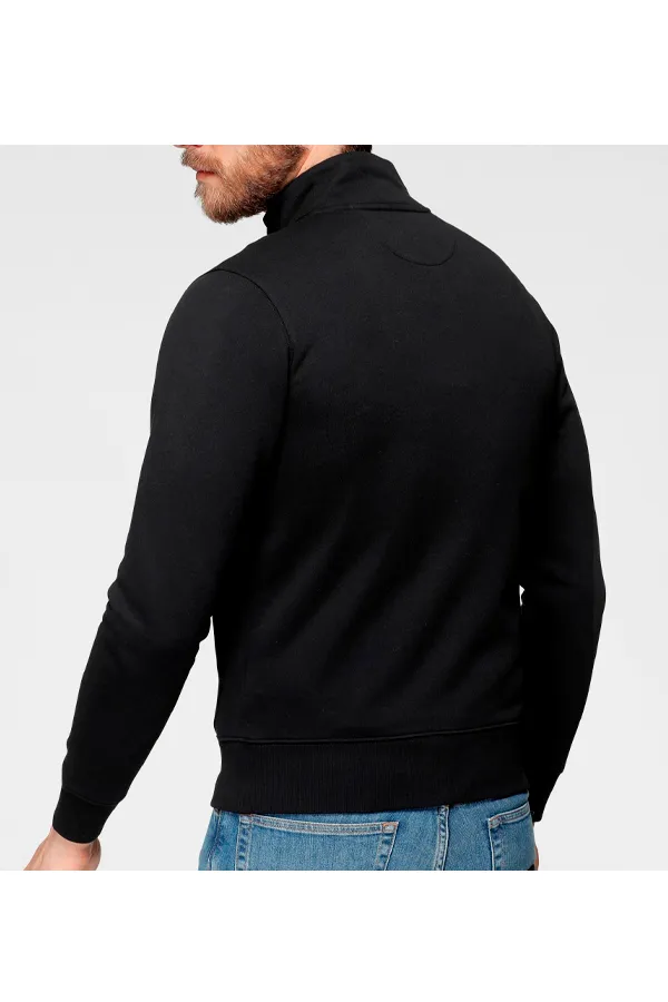 GANT Zip Cardigan Regular Black