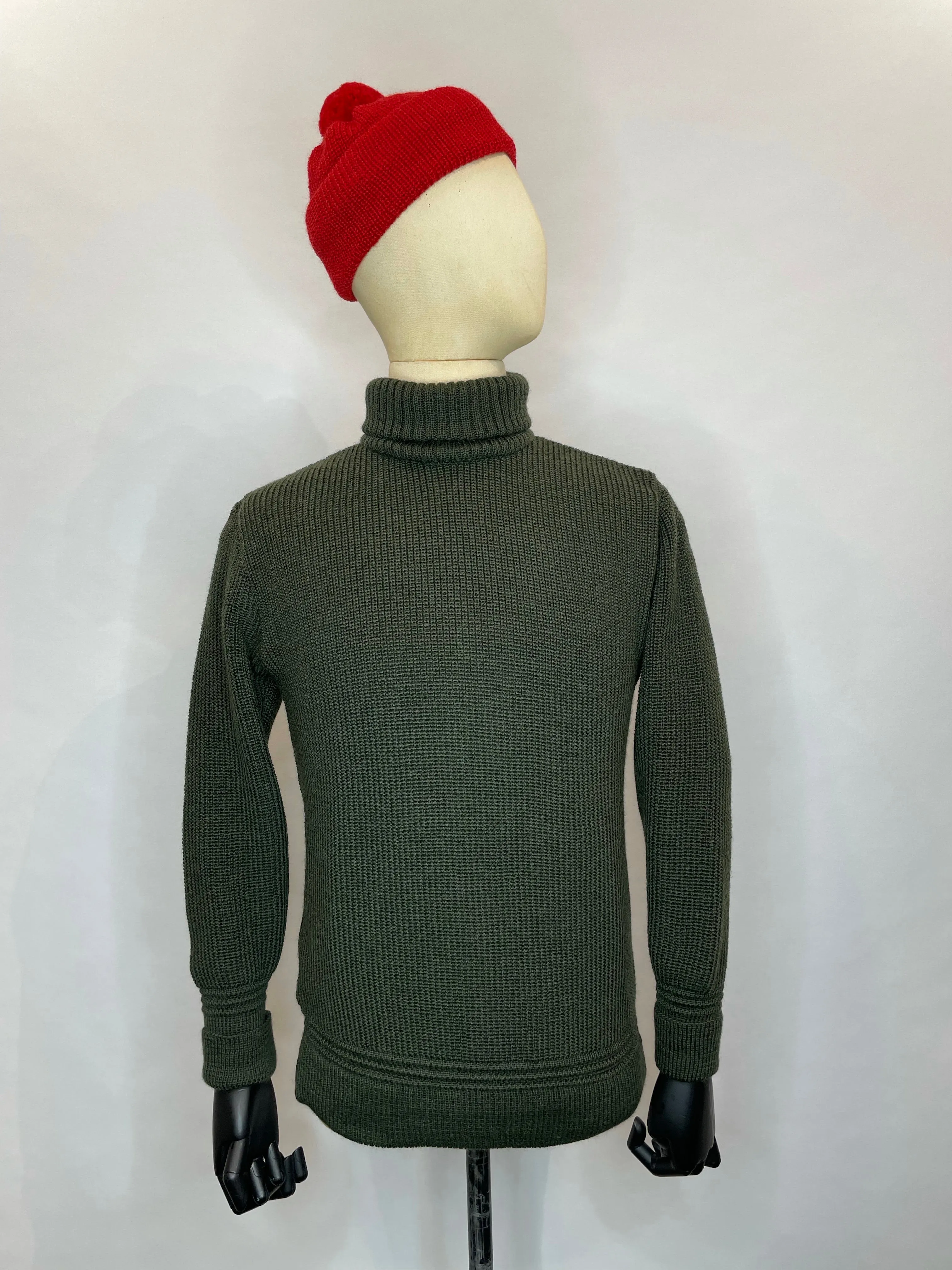 Heimat - Roll Neck Military Green