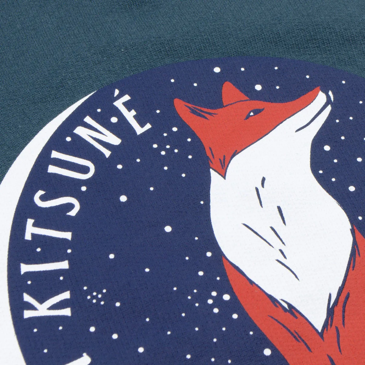 Maison Kitsuné - Dan Ha Kim Fox Moon Sweatshirt - Blue Storm