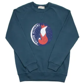 Maison Kitsuné - Dan Ha Kim Fox Moon Sweatshirt - Blue Storm