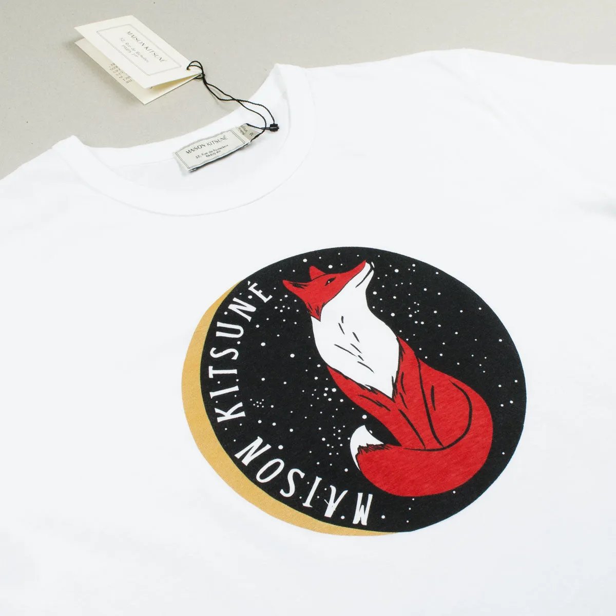 Maison Kitsuné - Dan Ha Kim Fox Moon T-shirt - White