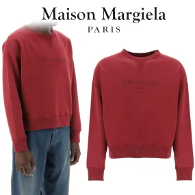 Maison Margiela  |Plain Cotton Logo Hoodies & Sweatshirts