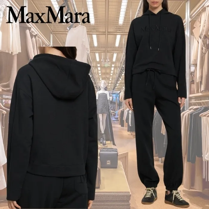 MaxMara  |Sweat Cotton Logo Hoodies & Sweatshirts