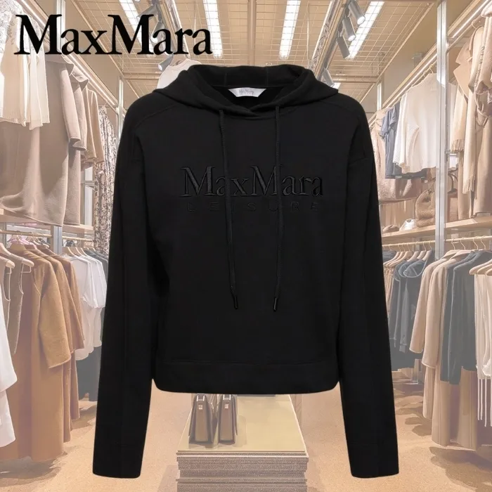 MaxMara  |Sweat Cotton Logo Hoodies & Sweatshirts