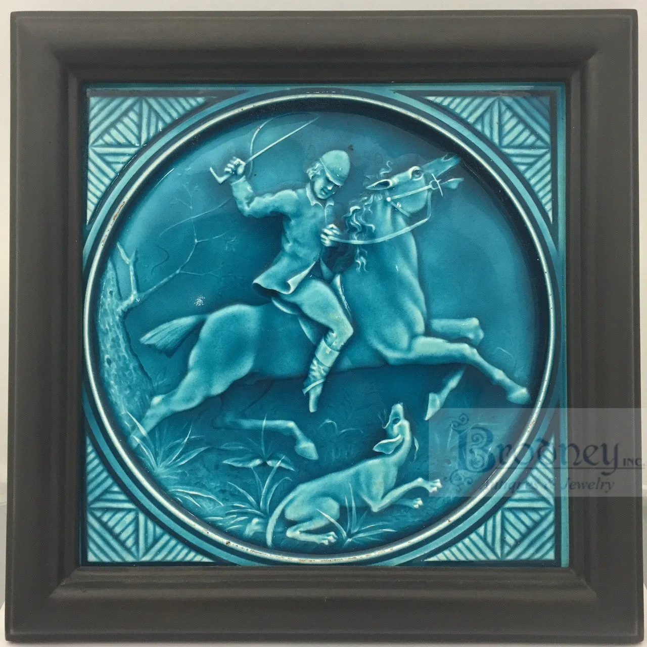 Minton figural pottery tile