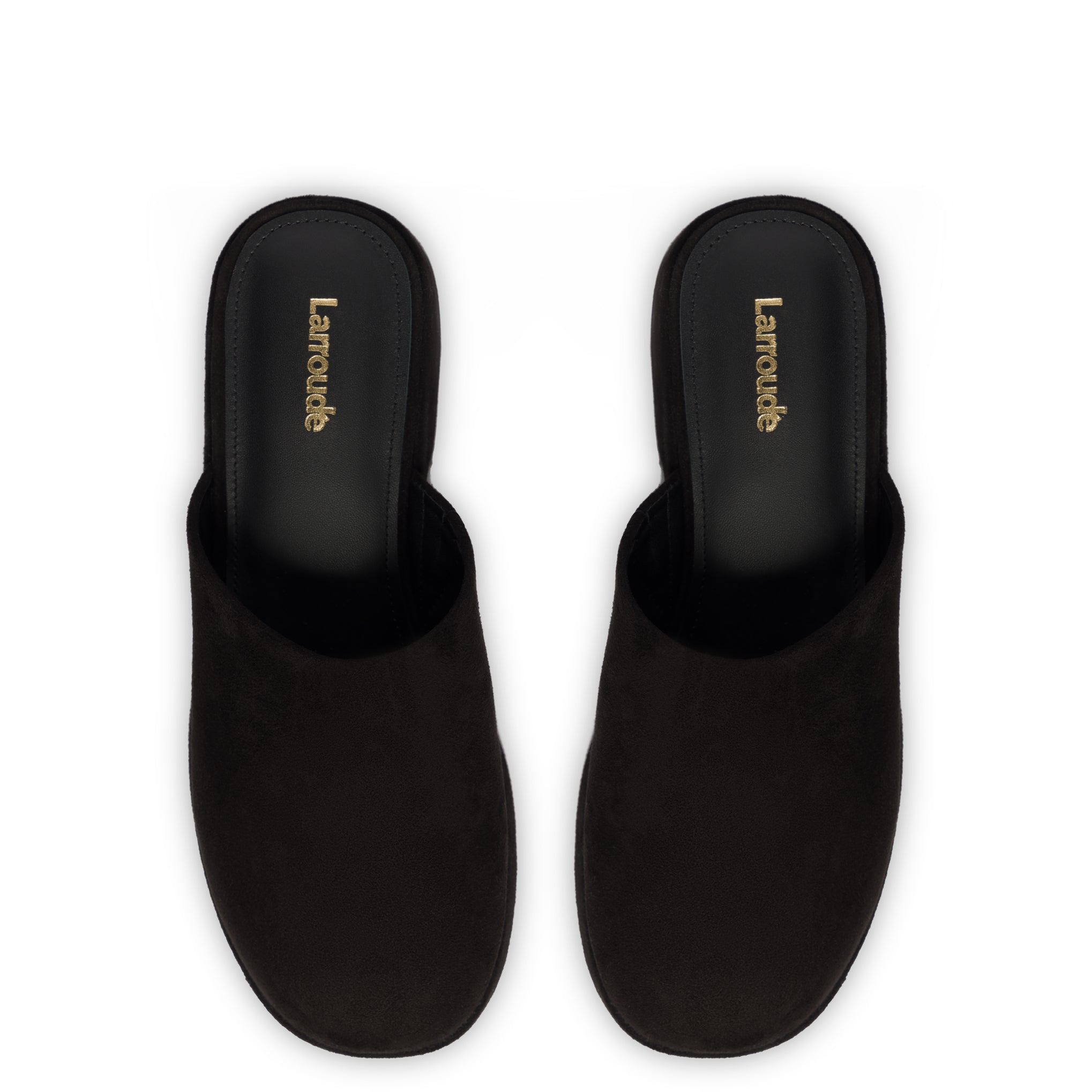 Miso Flatform Clog In Black Suede