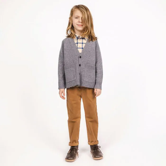 Morley Child Boy Timon Cardigan Sky Grey