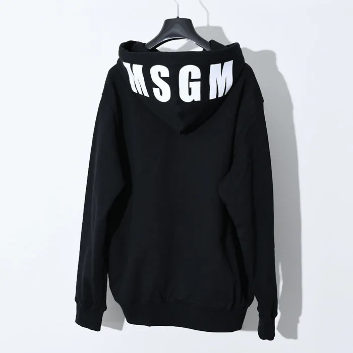 MSGM  |Long Sleeves Cotton Logo Designers Hoodies