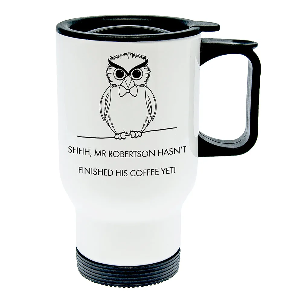 Personalised Teacher's Shhhh Travel Mug