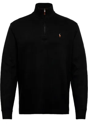 Ralph Lauren 1/4 Zip Logo Pullover Black