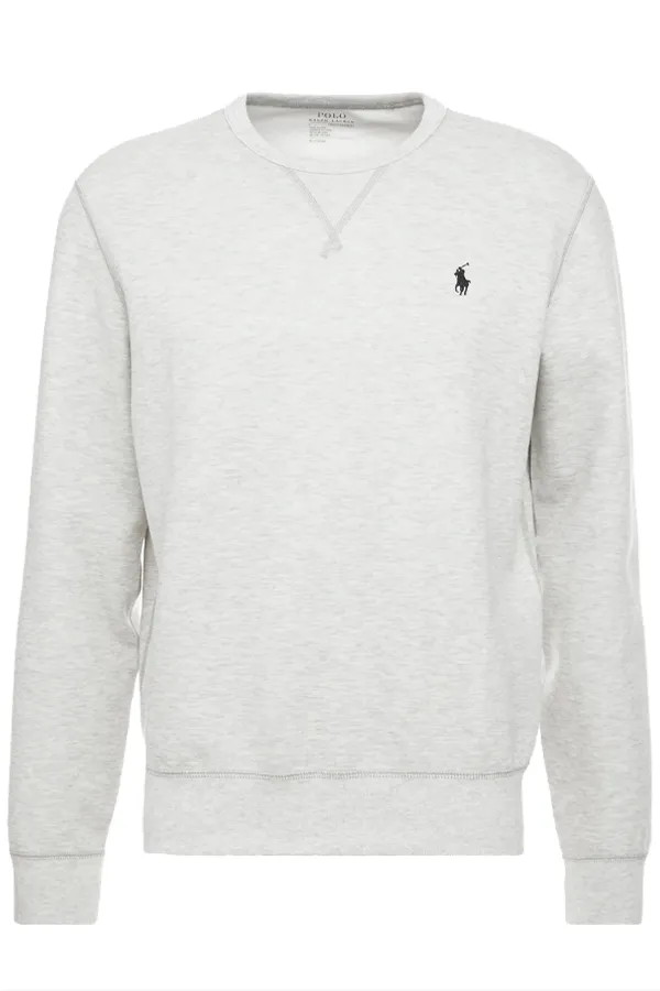 Ralph Lauren Double Knit Sweatshirt Cream Grey