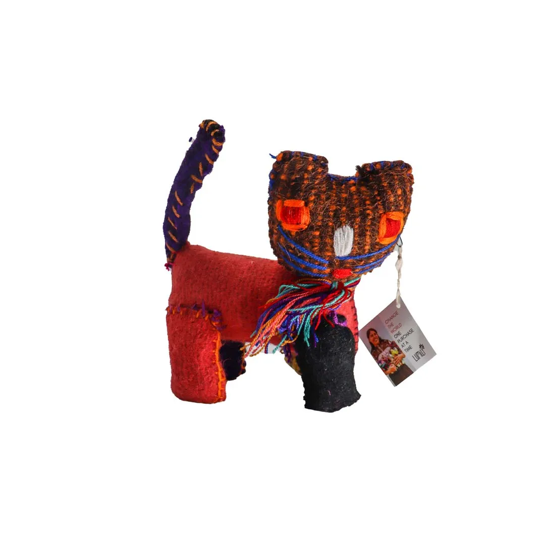 Stuffed Animal, Recycled Wool - Cat