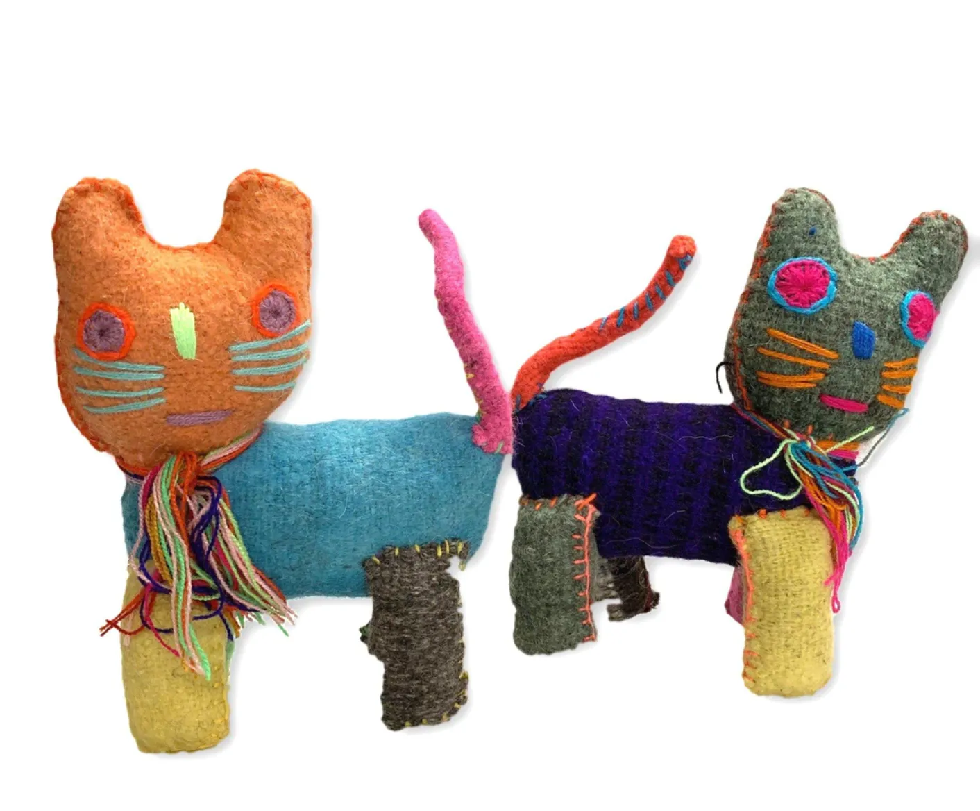 Stuffed Animal, Recycled Wool - Cat