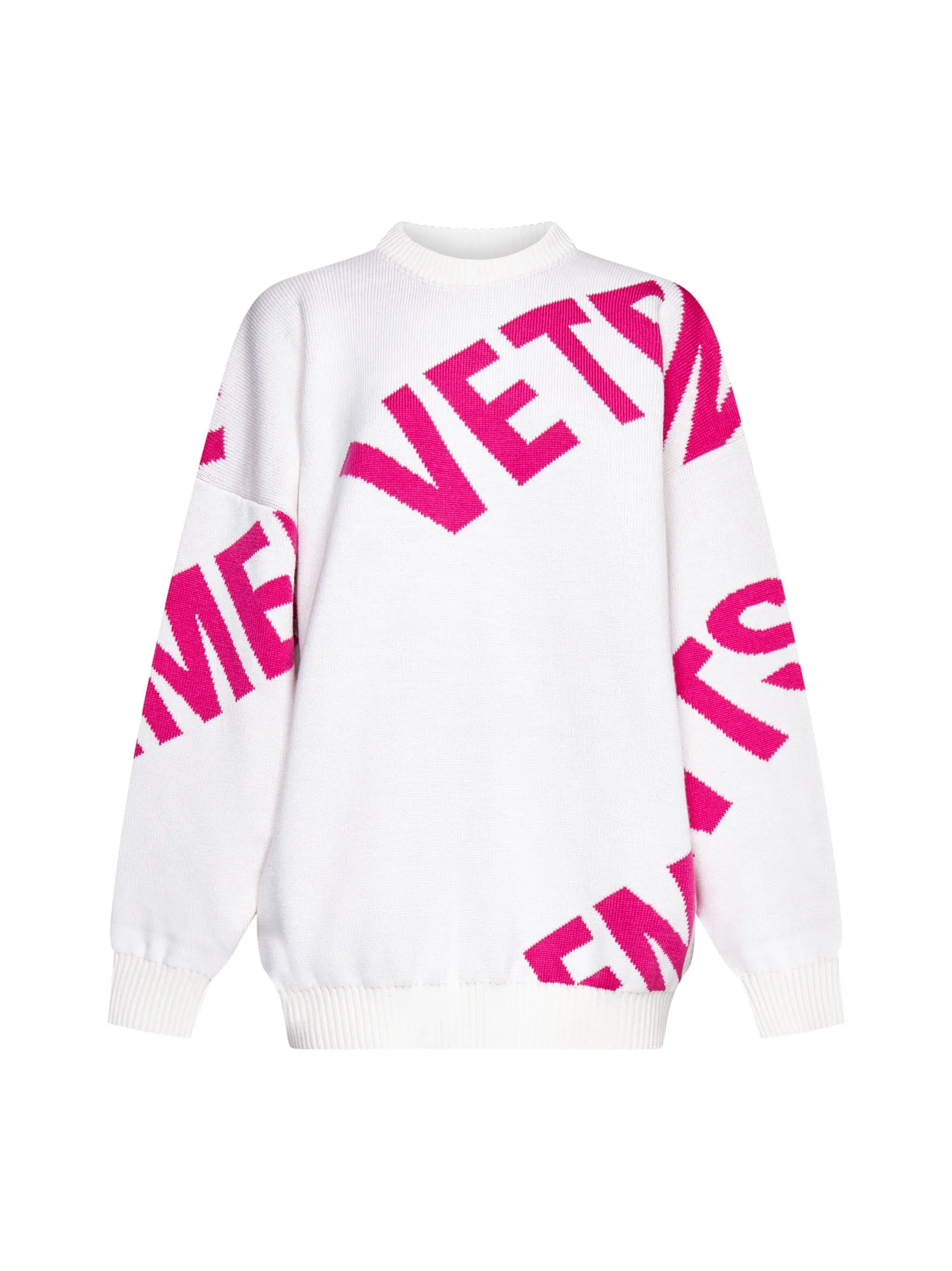 Vetements Intarsia-Logo Crewneck Jumper