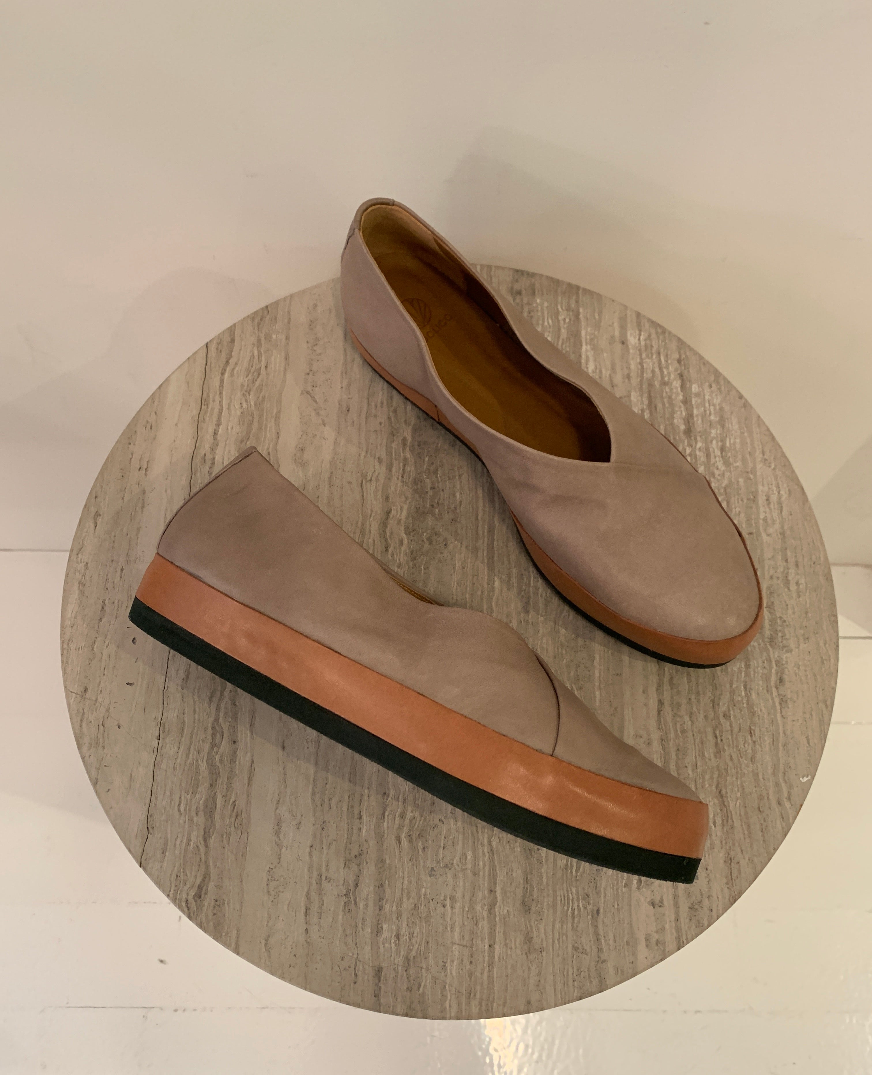 Warehouse Sale - Glace Flats Mousse Leather