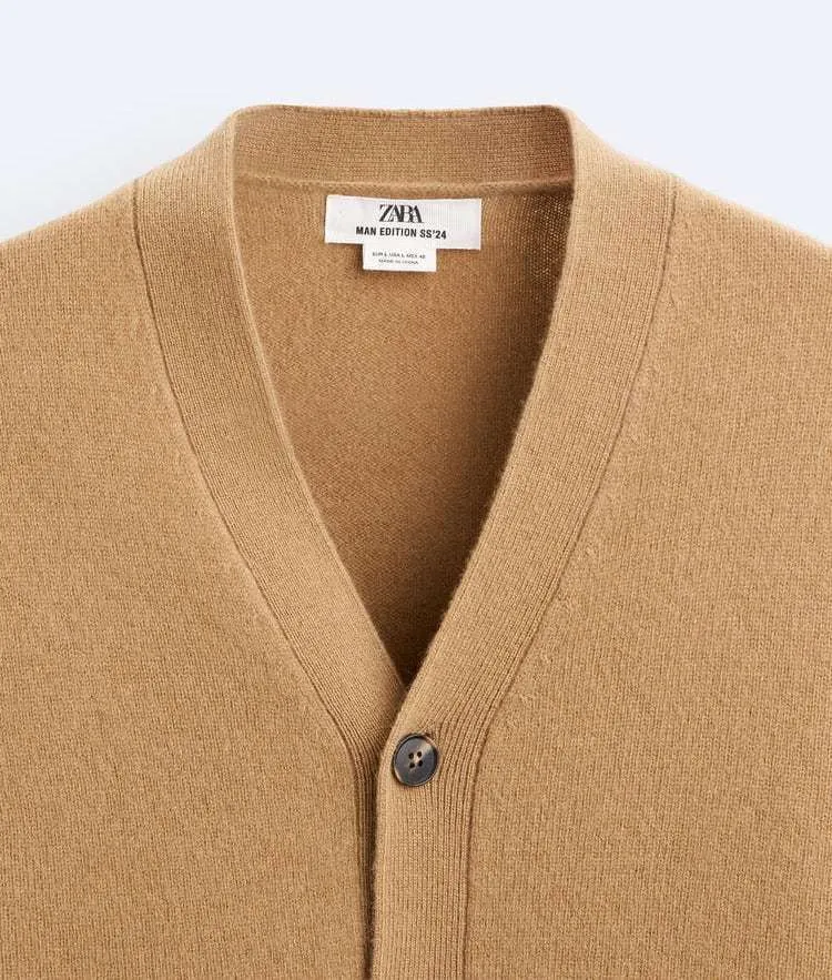 ZARA  |Wool Plain Cardigans